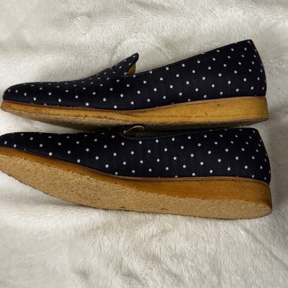 Del Toro Blue white dot gumsole Slip on men\'s loafers size 11 main image 10